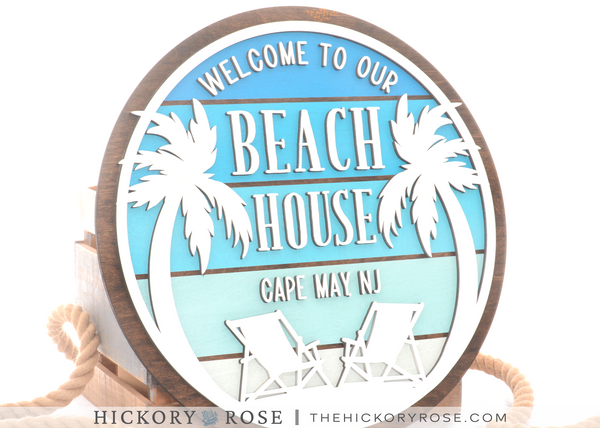 Ocean Blues | Wood Sign