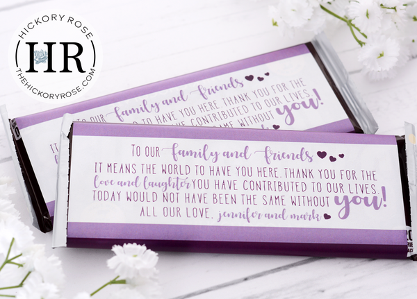 A Big Thank You | Candy Bar Labels